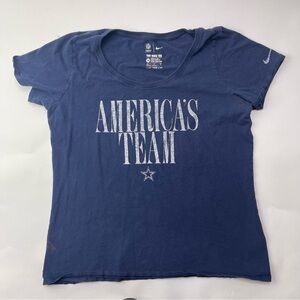 Nike Tshirt Womens XL Dallas Cowboys NFL Team Apparel Blue